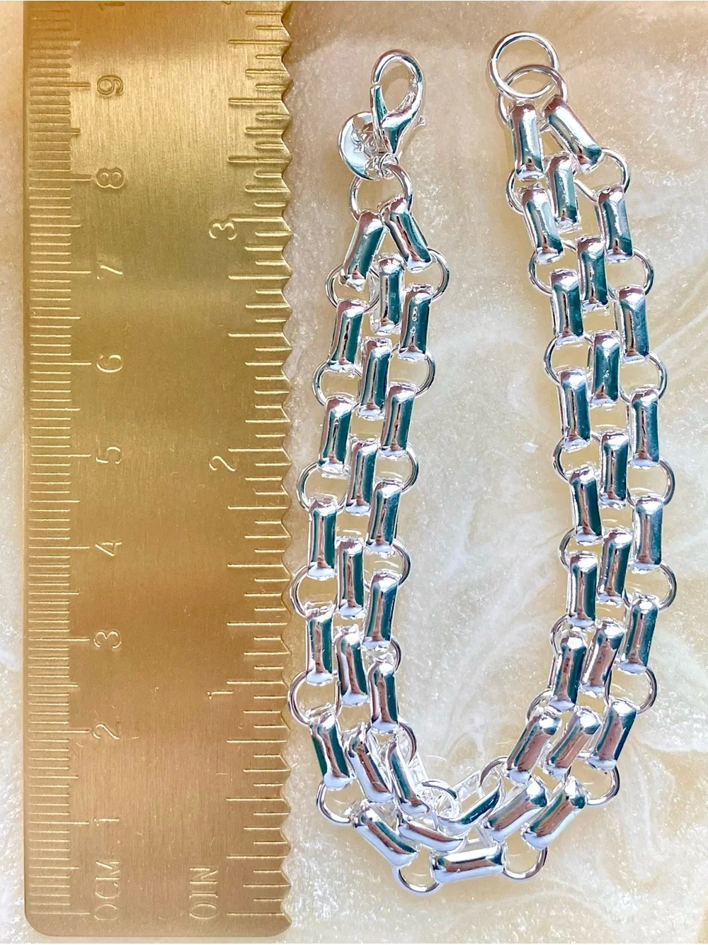 Silver Chunky Link Bracelet - Silver